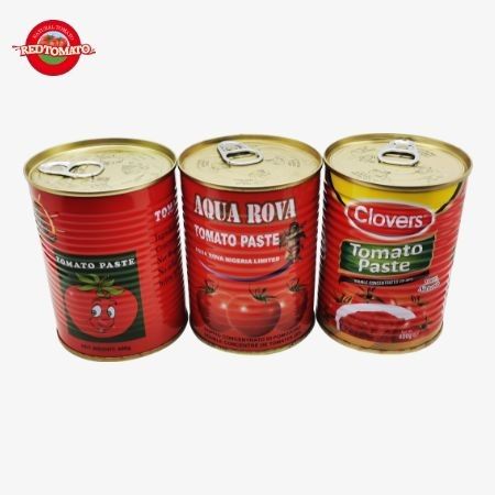 400g κονσερβοποιημένη ζύμη ντομάτας εύκολο να ανοίξει το καπάκι διπλή συμπυκνωμένη Κίνα εργοστάσιο παραγωγής εργοστασιακή τιμή