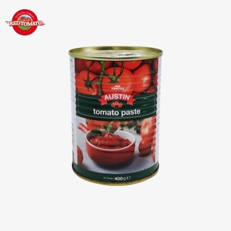 400g κονσερβοποιημένη ζύμη ντομάτας εύκολο να ανοίξει το καπάκι διπλή συμπυκνωμένη Κίνα εργοστάσιο παραγωγής εργοστασιακή τιμή