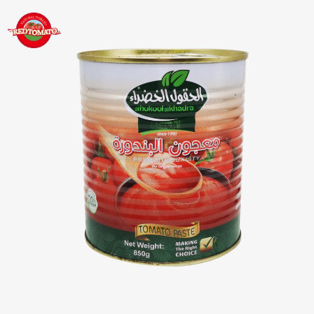 ISO κονσερβοποιημένη πάστα ντομάτας 850g ανά κονσερβοποιημένη με εύκολα ανοιχτό καπάκι 30%-100% καθαρότητα