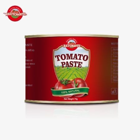 Εύκολα συσκευασμένη 70g κονσέρβα από γλυκιά και ξινή ζύμη ντομάτας με φιλικό προς το χρήστη σκληρό κάλυμμα