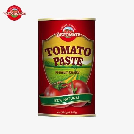 140g κονσερβοποιημένη ζύμη ντομάτας με καινοτόμο κάλυμμα που ανοίγει εύκολα σύμφωνα με τα πρότυπα HACCP