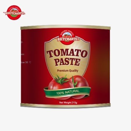 OEM 210g κονσερβοποιημένη ζύμη ντομάτας για εργοστασιακή τιμή συμμορφώνεται με τα πρότυπα ISO HACCP και τα πρότυπα τροφίμων αναγνωρισμένα από το FDA