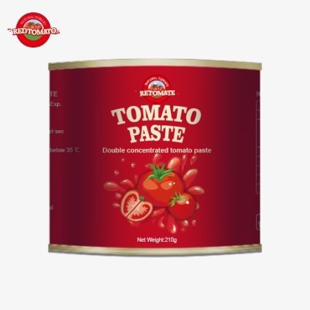 210g κονσερβοποιημένη ζύμη ντομάτας συμμορφώνεται με τα πρότυπα παραγωγής που καθορίζονται από την ISO HACCP BRC και FDA