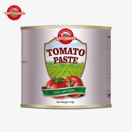 210g πάστα ντομάτας συμμορφώνεται με διεθνή πρότυπα ποιότητας, συμπεριλαμβανομένων των κανόνων ISO HACCP BRC και FDA