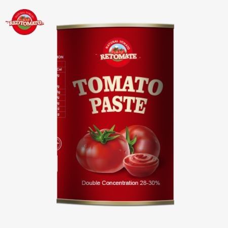 OEM από την Κίνα Εργοστάσιο 400g κονσερβοποιημένη ζύμη ντομάτας που παράγεται σύμφωνα με τα πρότυπα ISO HACCP και FDA