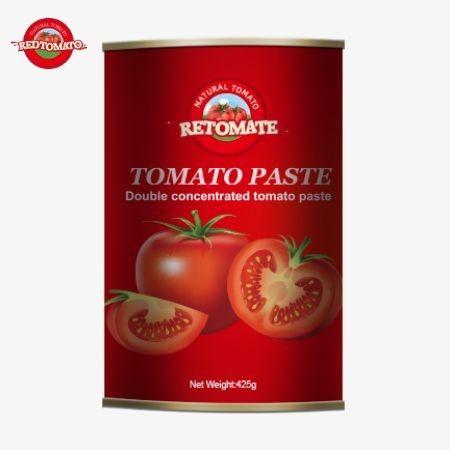 Εξαγωγή εργοστασίου 425g κονσερβοποιημένη ζύμη ντομάτας συμμορφώνεται με παγκόσμια πρότυπα που θεσπίζονται από την ISO HACCP και την FDA