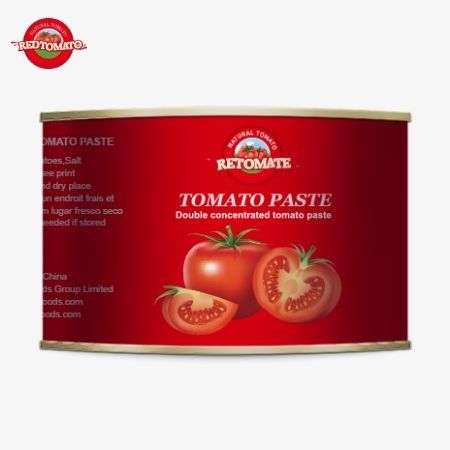 Προνομιακό προϊόν με κονσέρβες ντομάτας 2200g πιστοποιημένο ως Halal για την Αφρικανική Μουσουλμανική κουζίνα Συγκεντρωμένη πάστα ντομάτας