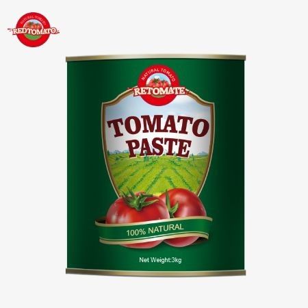 3kg κονσερβοποιημένη ζύμη ντομάτας συμμορφούμενη με τα πρότυπα παραγωγής ISO HACCP BRC και FDA