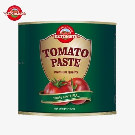 4500g κονσερβοποιημένη ζύμη ντομάτας συμμορφώνεται με τα πρότυπα ISO HACCP και BRC Εκτός από την ικανοποίηση του προτύπου παραγωγής FDA