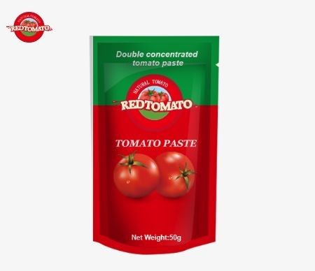 Η πάστα ντομάτας 50g Stand-Up Sachet συμμορφώνεται με τα πρότυπα ISO HACCP και BRC