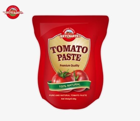 56g Stand-up Pouch Double- Concentrated Tomato Paste, καθαρότητα που κυμαίνεται από 28% έως 100%