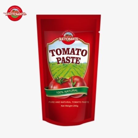 Το 200g Stand-Up Sachet Of Tomato Paste πληροί τα πρότυπα ISO HACCP και BRC, εξασφαλίζοντας τη συμμόρφωση με τις εργοστασιακές τιμές