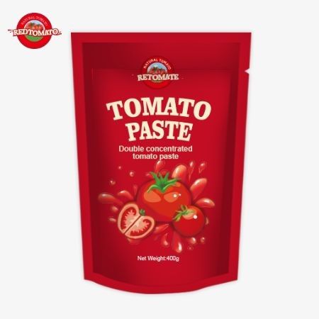 400g Stand-up Sachet Tomato Paste Εύκολο και γευστικό με καθαρότητα από 30% έως 100%