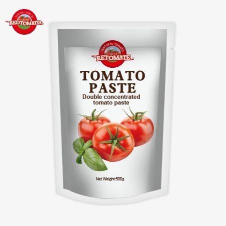 Το 500g Stand-up Sachet of Tomato Paste παρέχει βολική συσκευασία και υπέροχη γεύση