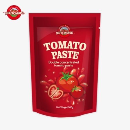 Το 500g Stand-Up Sachet Of Tomato Paste προσφέρει πρακτική συσκευασία και υπέροχη γεύση