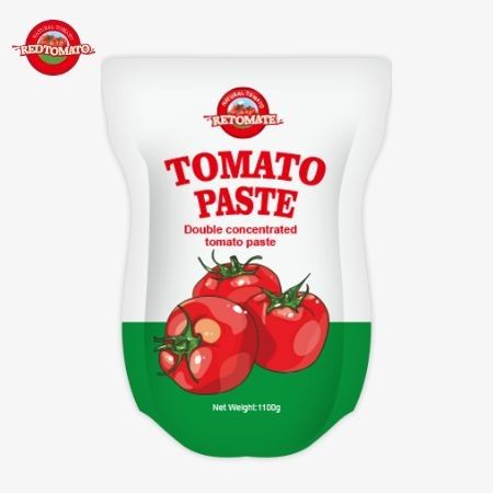 Το 1100g Stand-Up Sachet Of Tomato Paste συμμορφώνεται με τα πρότυπα ISO, HACCP και BRC για τις εργοστασιακές τιμές