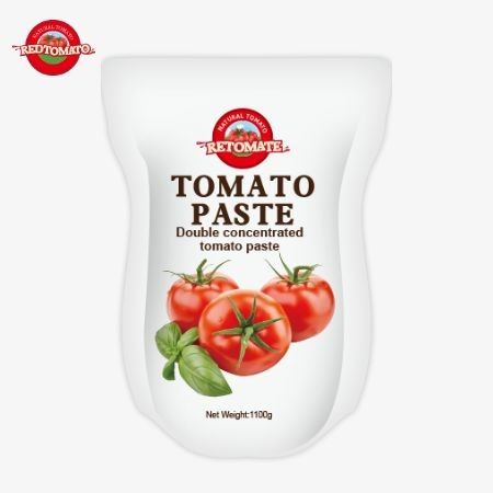 1100g Stand-up Sachet Of Tomato Paste πληροί τα πρότυπα ISO HACCP και BRC για συμμόρφωση των τιμών εργοστασίου