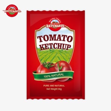 36g Tomato Ketchup Sachet OEM από την Κίνα Εργοστάσιο κατασκευασμένο με καθαρά φυσικά συστατικά προσφέρεται σε εργοστασιακή τιμή