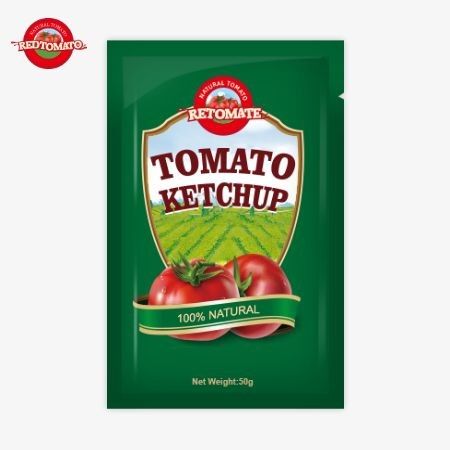 OEM Πρωταθλήτρια 50g Μικρή σακούλα Κέτσαπ με εργοστασιακή τιμή Κίνα εργοστάσιο απευθείας πώληση