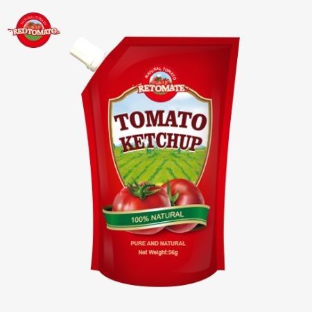 Καθαρά φυσικά γευστικά 56g ISO-Standard Ketchup Sachet που ευθυγραμμίζονται με τα διεθνή πρότυπα παραγωγής
