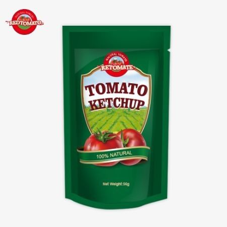 Το ISO-Certified Factory Sachet Ketchup, 56g, προσφέρει μια καθαρή, φυσική γλυκιά και ξινή γεύση