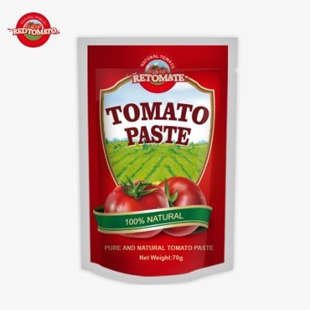 Redtomato Brand 70g Premium Double Concentrated Tomato Paste Bag - Πλούσια γεύση Εύκολο σχεδιασμό