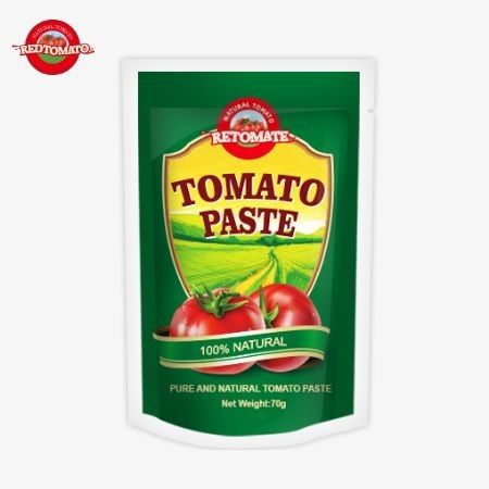 Redtomato Brand 70g Premium Double Concentrated Tomato Paste Bag - Πλούσια γεύση Εύκολο σχεδιασμό