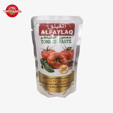 Πάστα ντομάτας ALFAYLAQ Brand 70g σε φακελάκι Stand Up Συμπυκνωμένη σε Brix 22–24%