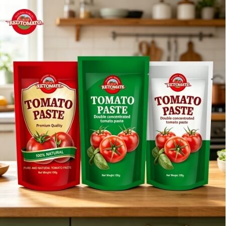 100g Stand-up Sachet High Purity Natural Tomato Paste για μαγείρεμα και συνταγές
