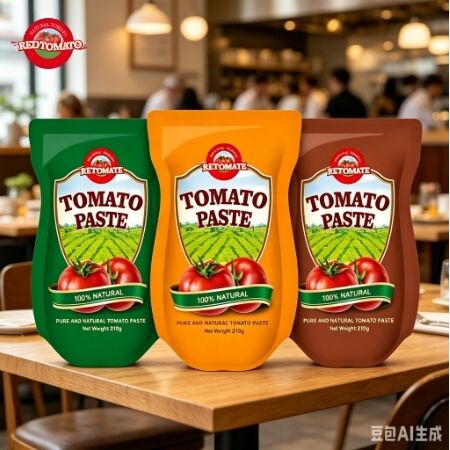210 g Stand-Up φακελλίσκο Τοματοπολτός ISO HACCP BRC FDA με πιστοποίηση υψηλής ποιότητας προέλευσης Xinjiang