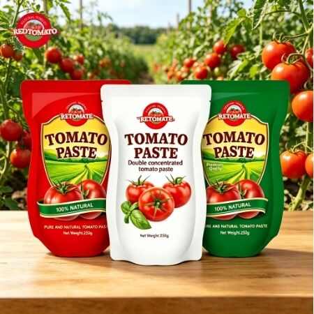 250g Stand-Up φακελλίσκος πελτέ ντομάτας με 30%-100% καθαρότητα και γλυκιά αρωματική γεύση
