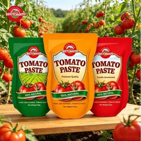 250g Stand-Up φακελλίσκος πελτέ ντομάτας με 30%-100% καθαρότητα και γλυκιά αρωματική γεύση
