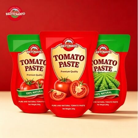 340g Stand-up Sachet Tomato Paste με τριπλή συγκέντρωση για βελτιωμένη γεύση και ευκολία