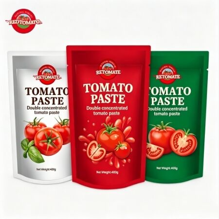 400g Stand-up Sachet Tomato Paste Εύκολο και 30%-100% Πραγματικό για Πολυδιάστατο Μαγείρεμα