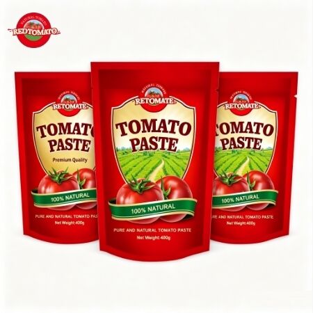 400g Stand Up Sachet Tomato Paste με 30%-100% καθαρότητα για βολικό μαγείρεμα