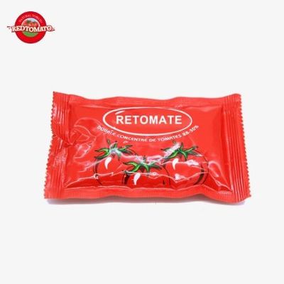 36g επίπεδη σακούλα με πάστα ντομάτας διπλή συμπυκνωμένη για άνετη αποθήκευση
