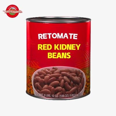 Κόκκινο νεφρό κονσερβοποιημένα φασόλια 3kg διατηρημένα σε άλμη Πιστοποιητικό ISO