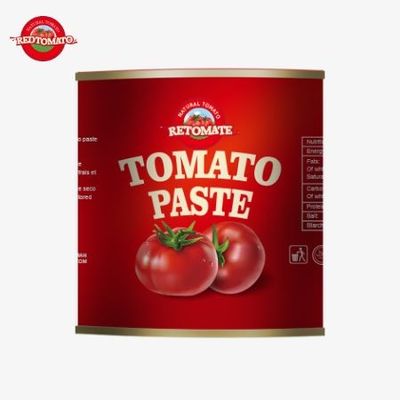 Κονσερβοποιημένη κόκκινη ζύμη ντομάτας 70g ανά κονσερβοποιημένο σκληρό ανοιχτό καπάκι 30%-100% καθαρότητα