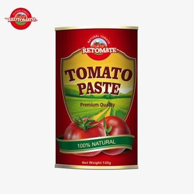 140g κονσερβοποιημένη ζύμη ντομάτας με καινοτόμο κάλυμμα που ανοίγει εύκολα σύμφωνα με τα πρότυπα HACCP