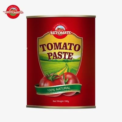 Συμμορφώνεται με τα πρότυπα ISO HACCP και BRC καθώς και τα πρότυπα παραγωγής του FDA 198g κονσερβοποιημένης ζύμης ντομάτας