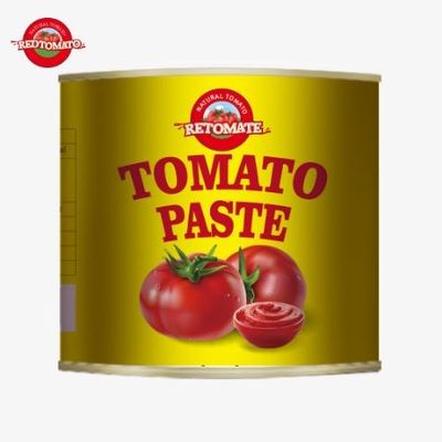 4500g κονσερβοποιημένη ζύμη ντομάτας πληροί τα πρότυπα ISO HACCP και BRC καθώς και τα πρότυπα παραγωγής του FDA
