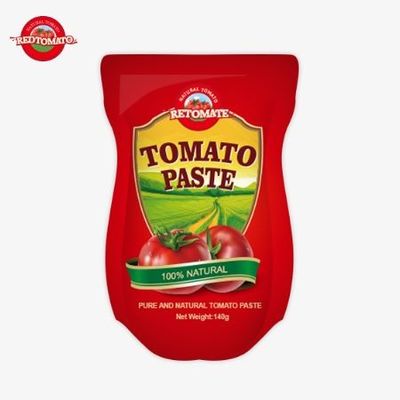 140g Stand-up Sachet of Sweet and Sour Tomato Paste, διαθέσιμο σε επίπεδα καθαρότητας 22% έως 30%