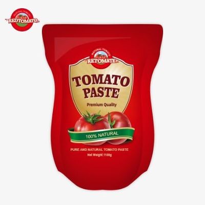 1100g Stand-up Sachet of Tomato Paste πληροί τα πρότυπα ISO HACCP και BRC για τη συμμόρφωση των τιμών εργοστασίου