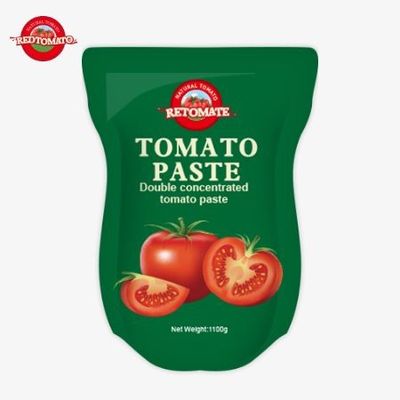 Το 1100g Stand-Up Sachet Of Tomato Paste συμμορφώνεται με τα πρότυπα ISO HACCP και BRC για τις τιμές εργοστασίου