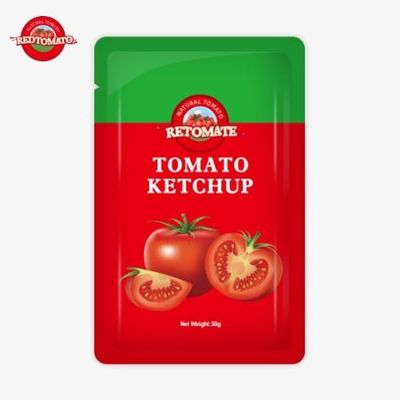 Το OEM 50g Sachet Ketchup προσφέρει βολική συσκευασία εύκολη στη χρήση για εργοστασιακή τιμή