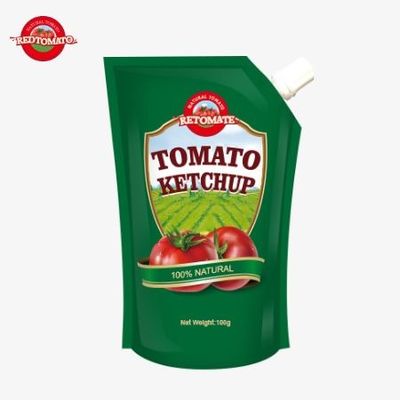 OEM 100g φυσική σακούλα κέτσαπ, πρότυπα HACCP FDA, τιμή εργοστασίου της Κίνας