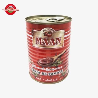 800g διπλή συμπυκνωμένη κονσερβοποιημένη ζύμη ντομάτας Brix22-24% Προσαρμόσιμη μάρκα Διαθέσιμη